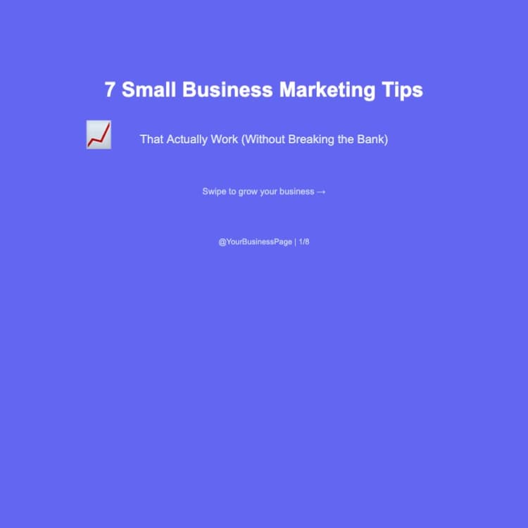 7 Small Business Marketing Tips That Work 📈