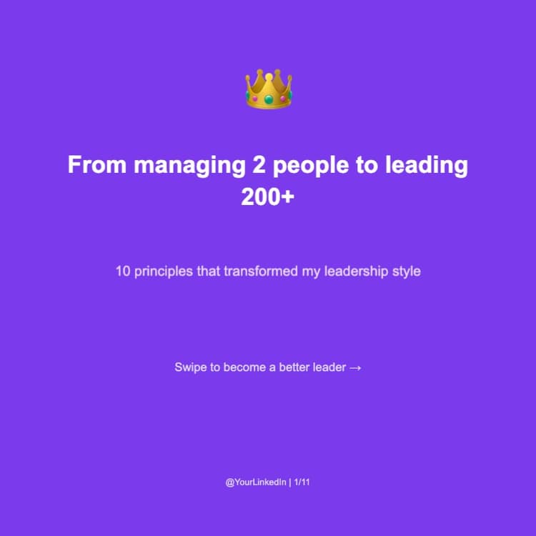 10 Leadership Principles That Actually Work 👑
