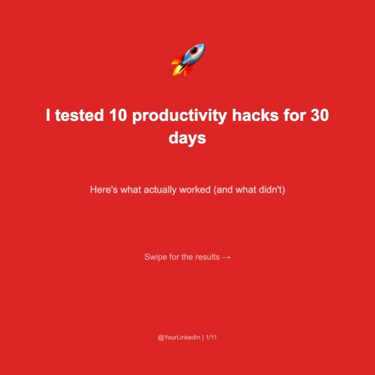 I Tried These Productivity Hacks For 30 Days 🚀