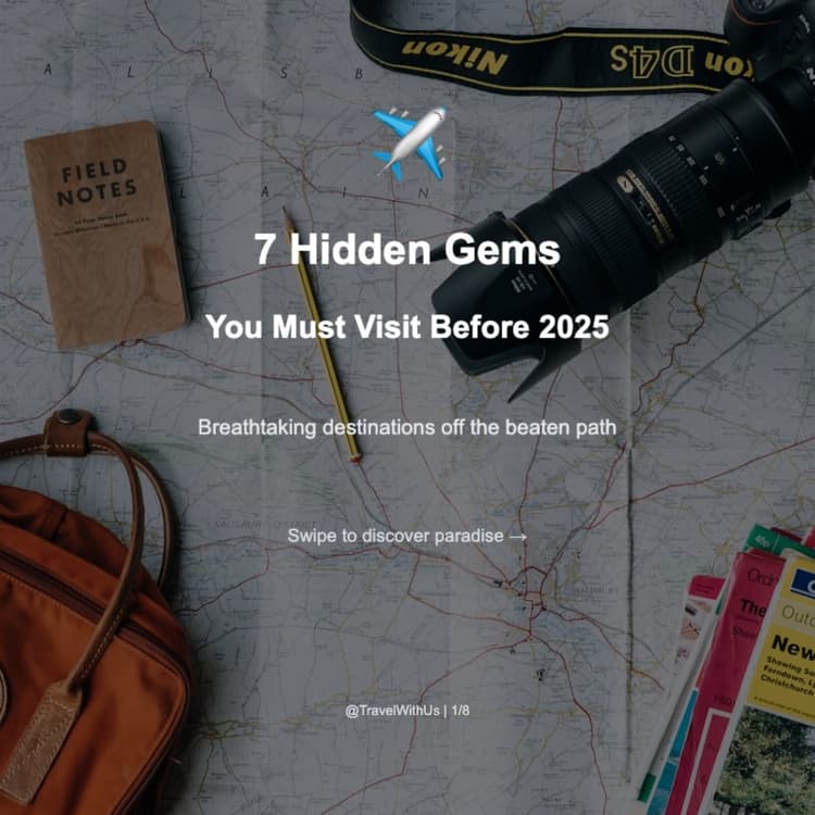 7 Hidden Gems You Must Visit Before 2026 ✈️