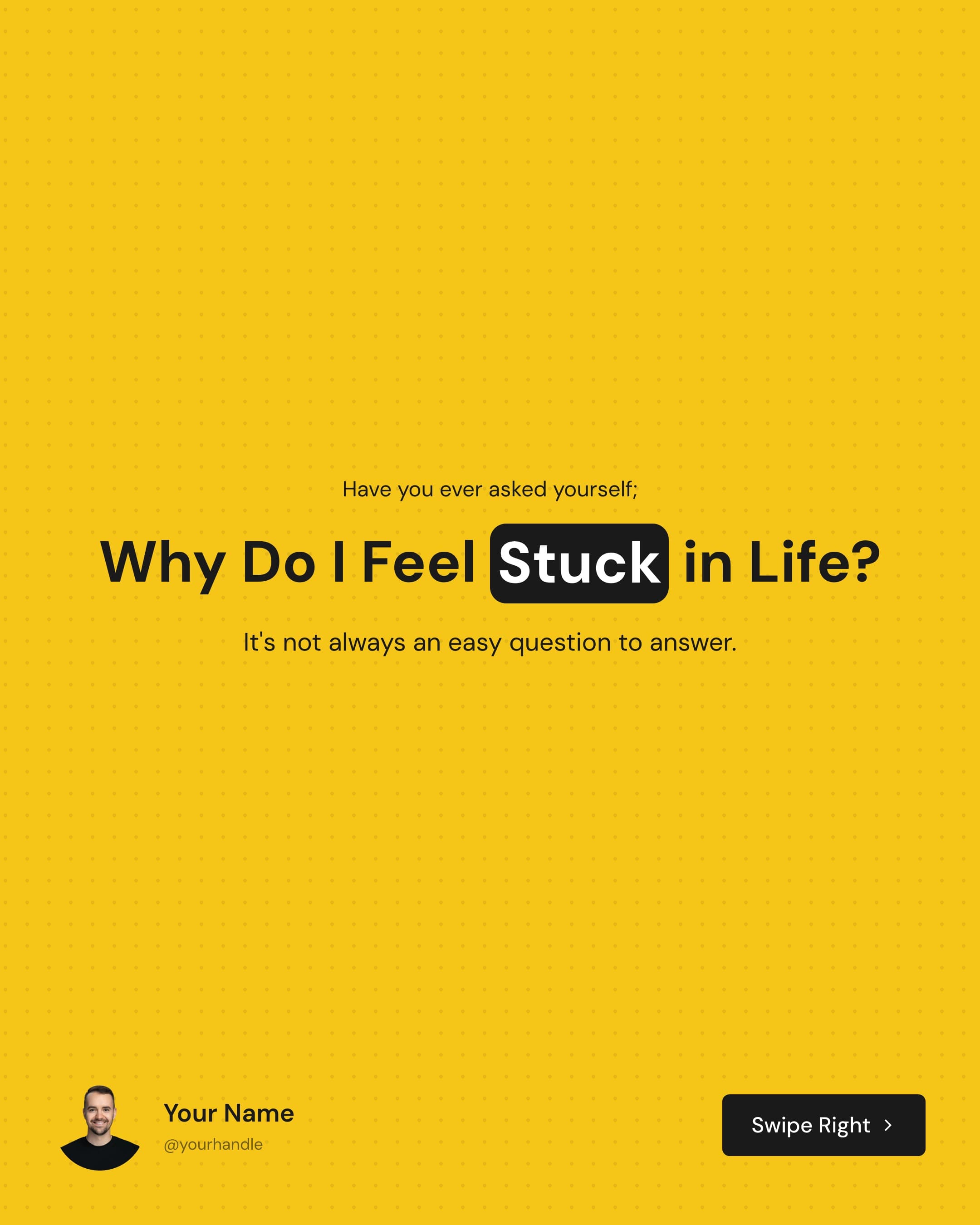 Bold statement Instagram carousel template
