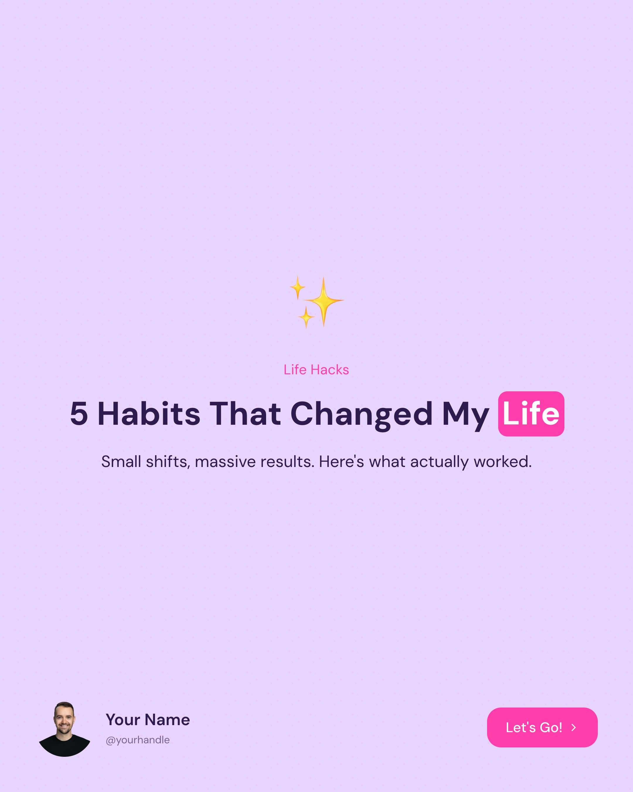 Tips list Instagram carousel template