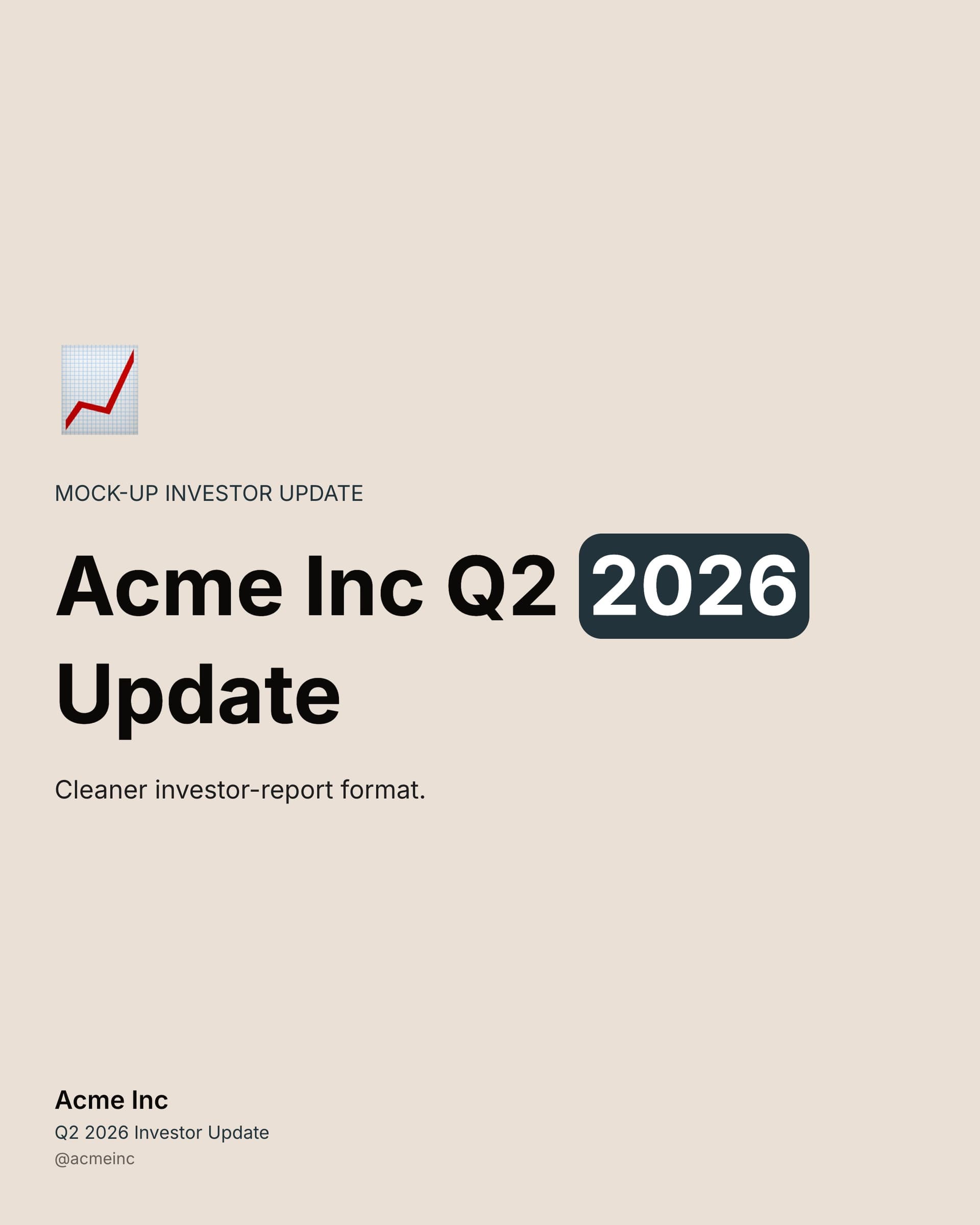 Quarterly Report